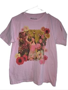 Melanie Martinez Pink Floral Graphic Cotton Tee